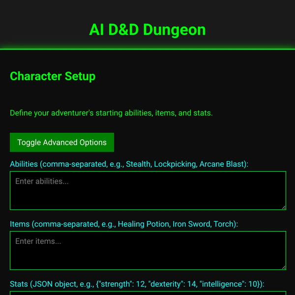 AI D&D Dungeon