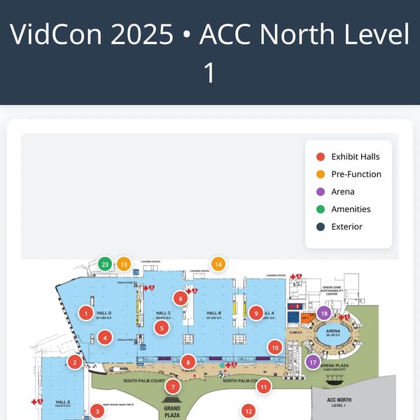 VidCon 2025 Interactive Map ( COULDN'T GET IT WORKING)