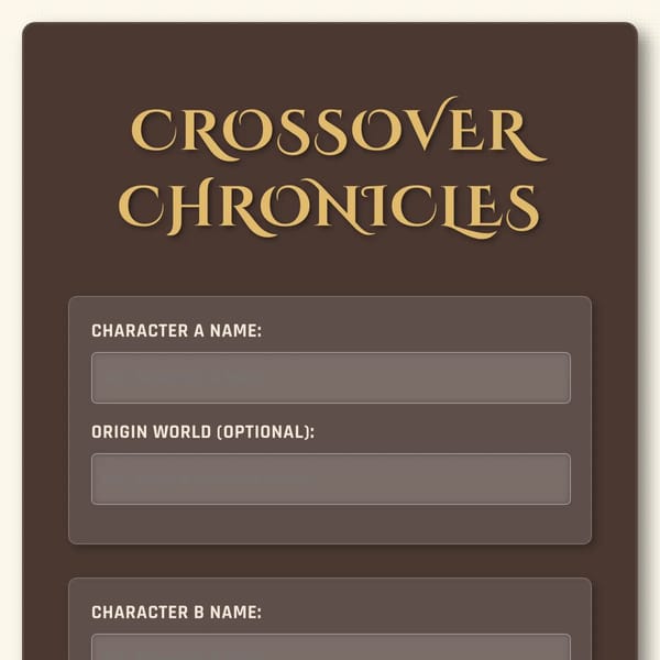 Crossover Story Generator +