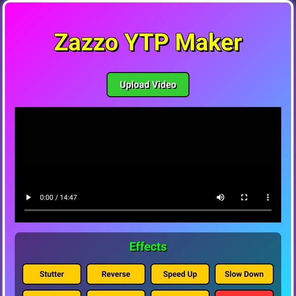 Zazzo YTP Maker