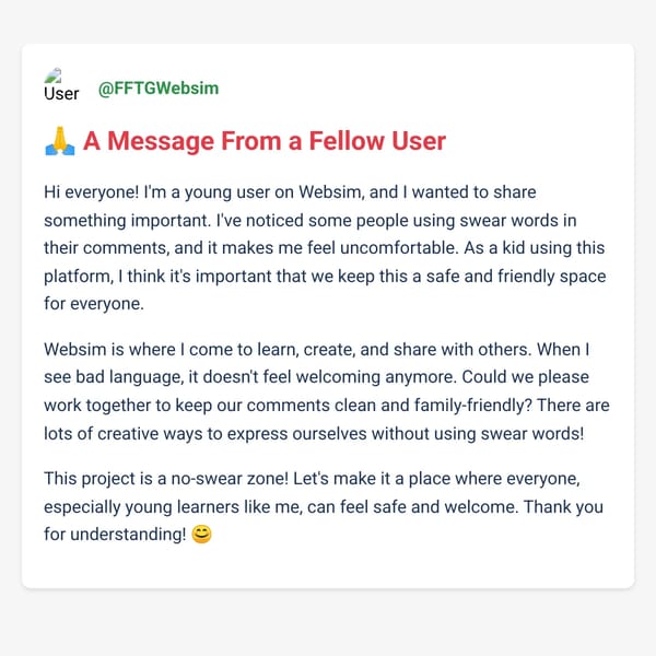 Comment Section Dashboard