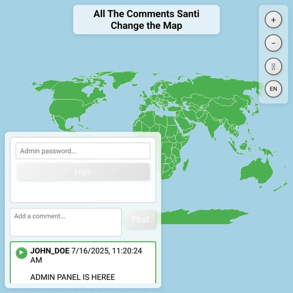 All The Comments Me Making Change Map