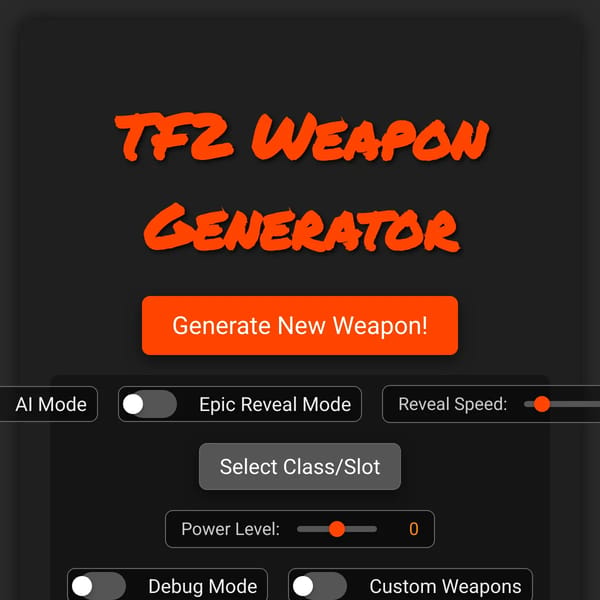 TF2 Weapon Generator