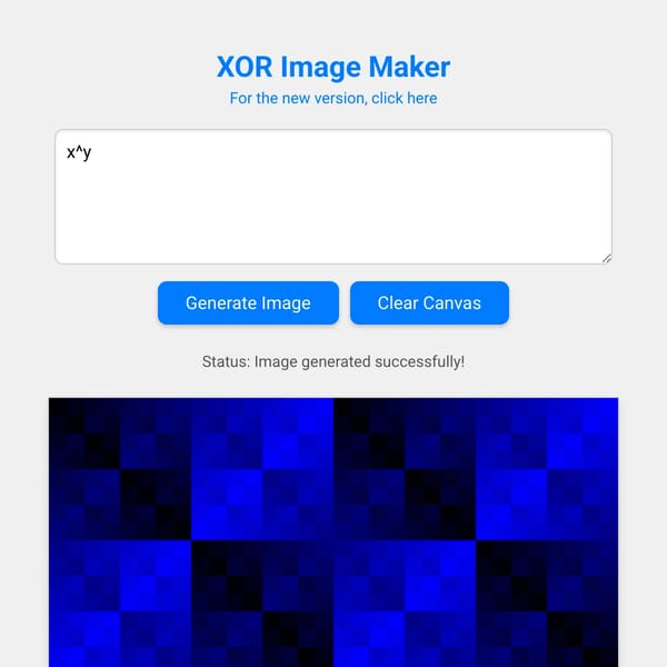 XOR Image Maker
