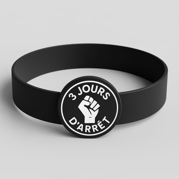 3 JOURS D'ARRÊT - Bracelet Militant
