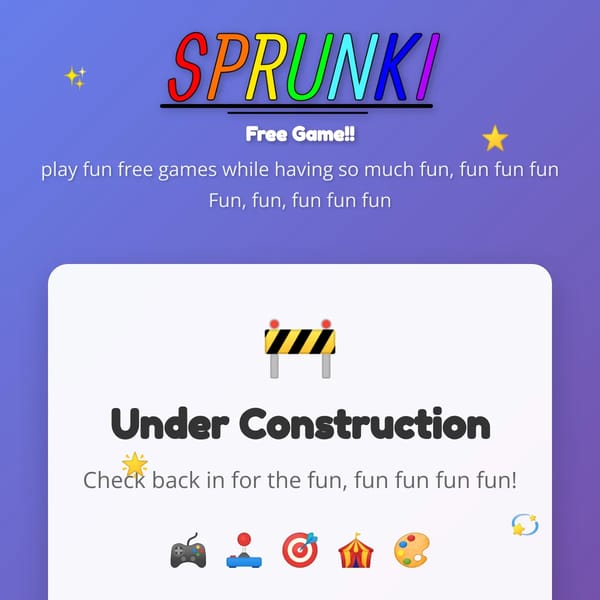 Sprunki - Free Game!!