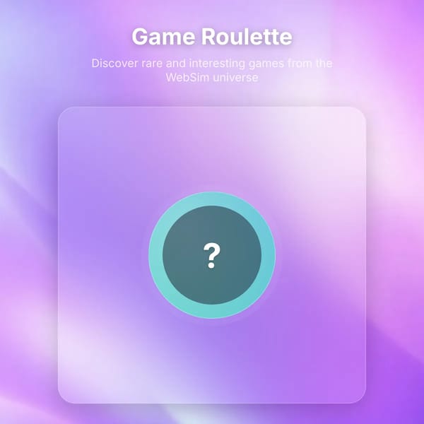 WebSim Game Roulette