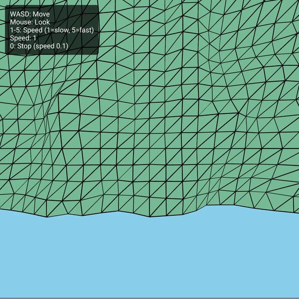 Endless Scrolling Perlin Noise Terrain