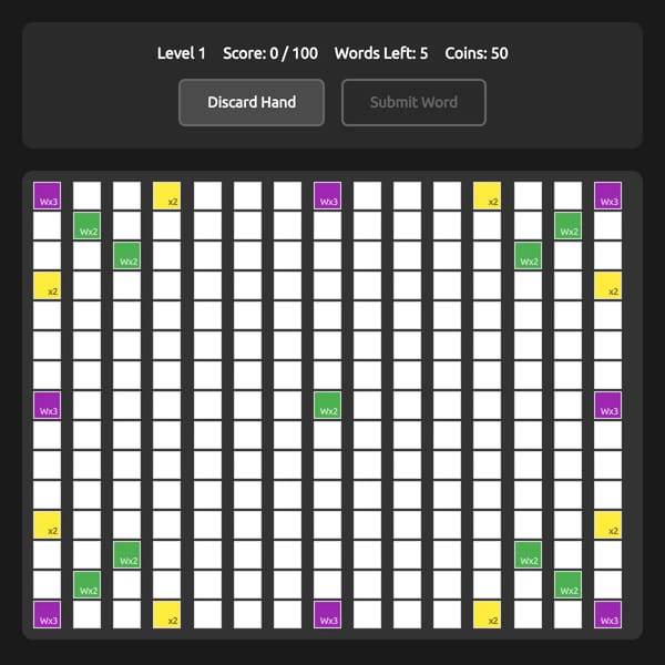 Crossword Deckbuilder