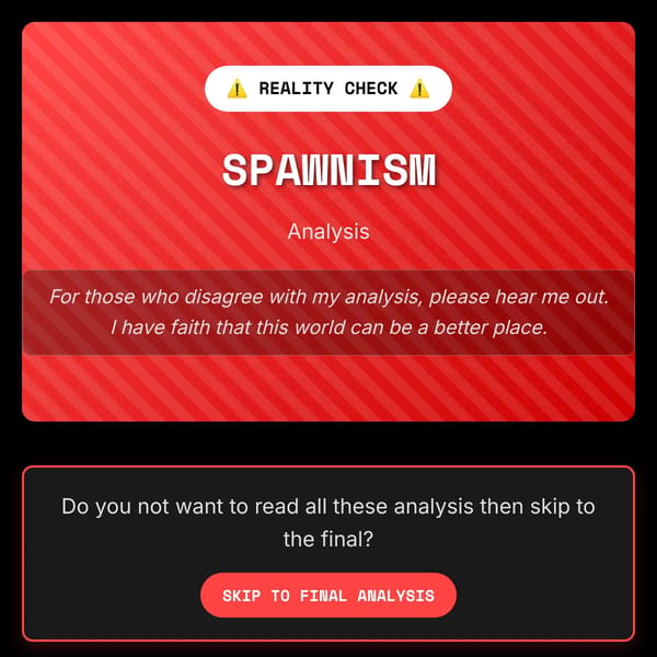 Spawnism IS NOT OKAY. (analysis)