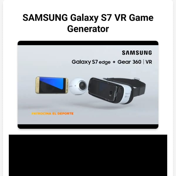 SAMSUNG Galaxy S7 VR Game Generator