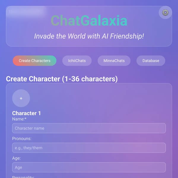 ChatGalaxia - Invade the World with AI Friendship!