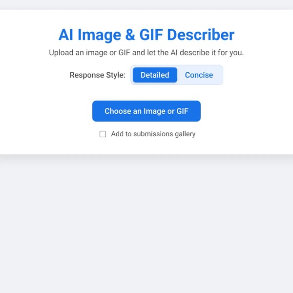 AI Image Describer