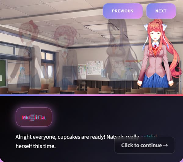 DDLC Story Generator.