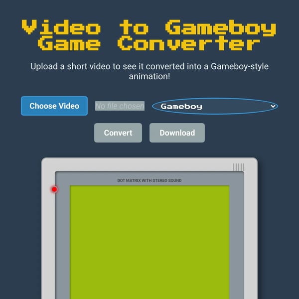Video to Gameboy Game Converter