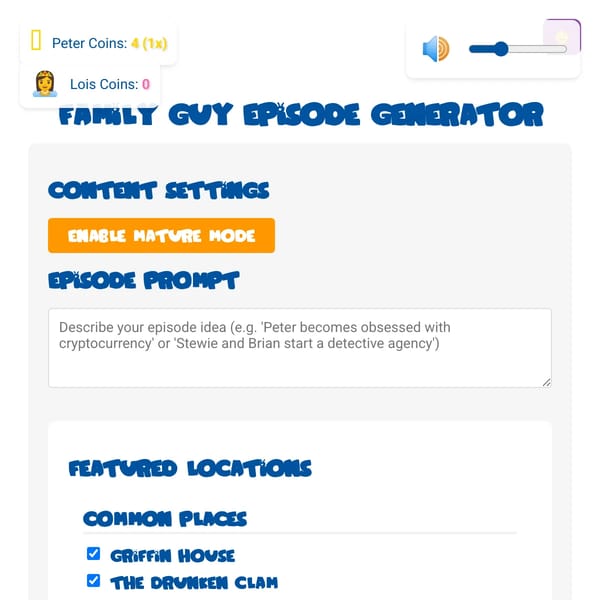 Family Guy Episode Generator