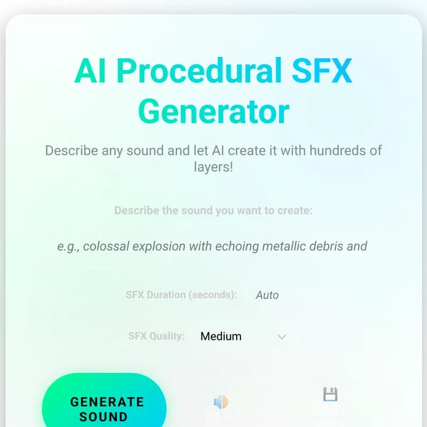 AI Procedural SFX Generator
