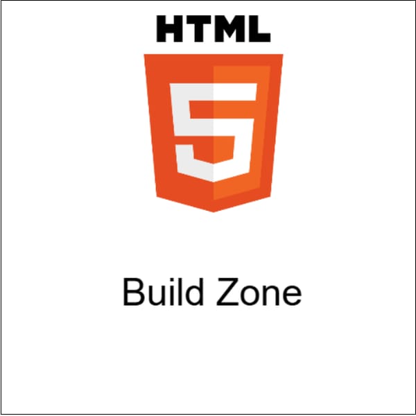 HTML Build Zone(Beta)