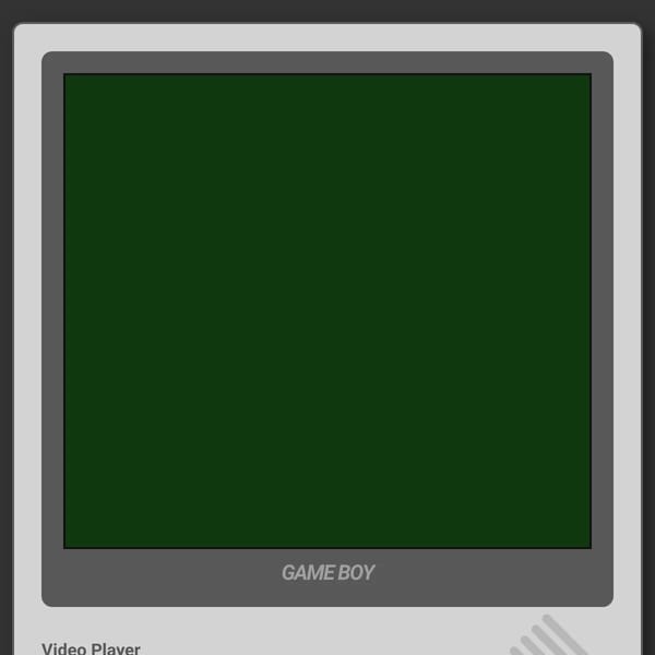 Gameboy Video Player