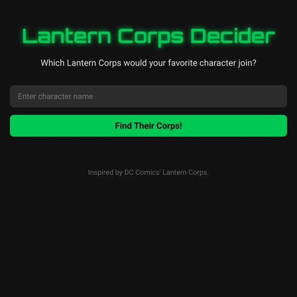 Lantern Corps Generator