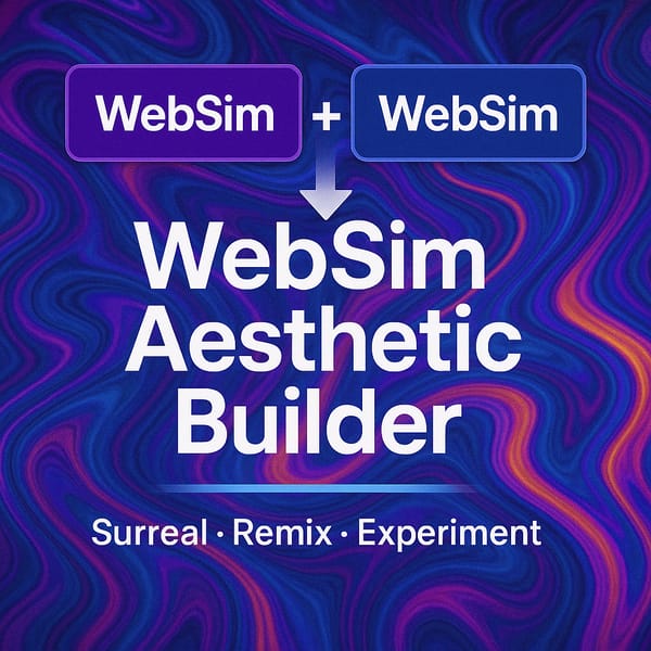 WebSim Aesthetic Builder – Simsplicer Fusion Lab