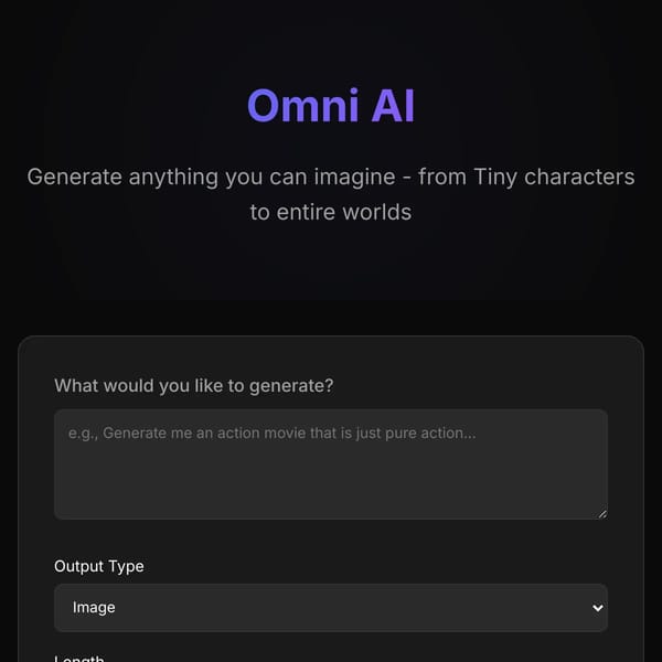 Omni AI - Generate Anything!