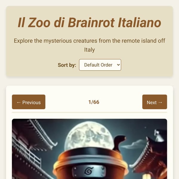Italian Brainrot Zoo