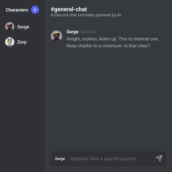 AI Discord Simulator
