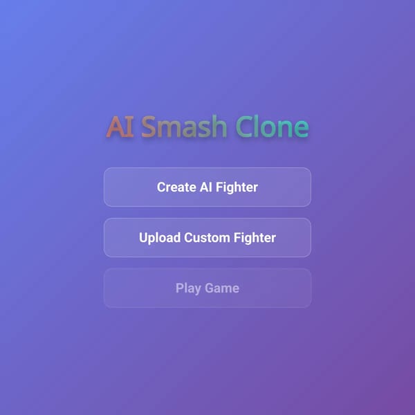 AI Smash Clone - Create Your Fighter