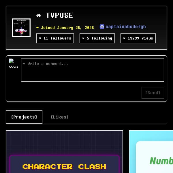 my undertale profile