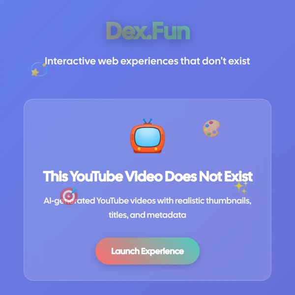 Dex.Fun - Interactive Web Experiences