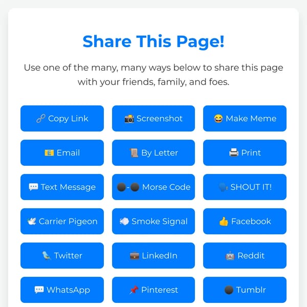 Share This Page With More Buttons