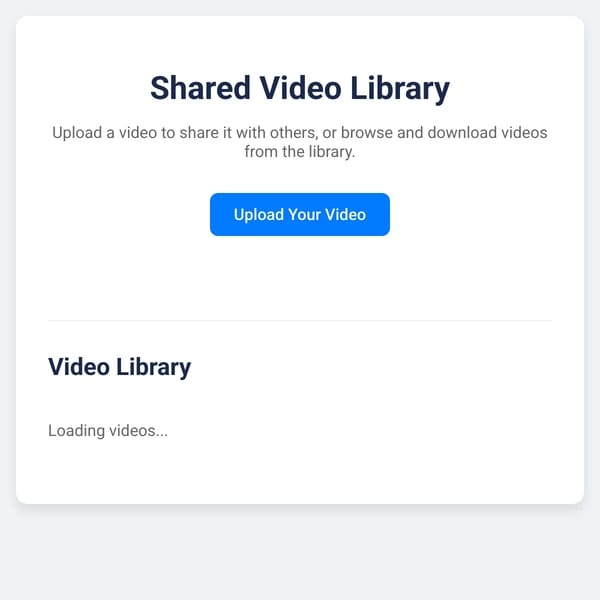Video Uploader & Downloader