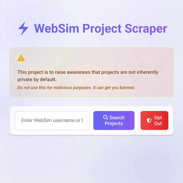 Websim Project Scraper