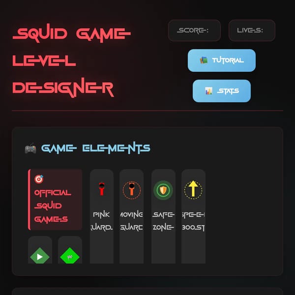 Squid Game Level Designer