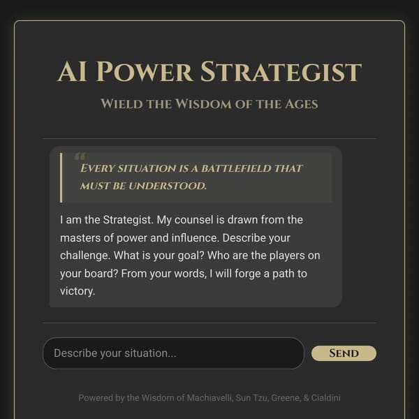 AI Plane Architect: The 48 Laws of Power