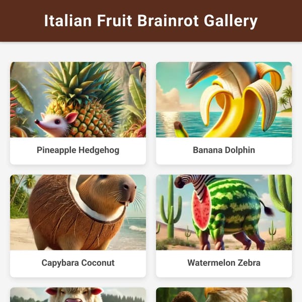 Italian Fruit Brainrot Gallery