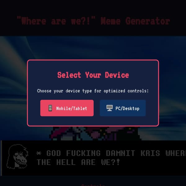 Deltarune Meme Generator