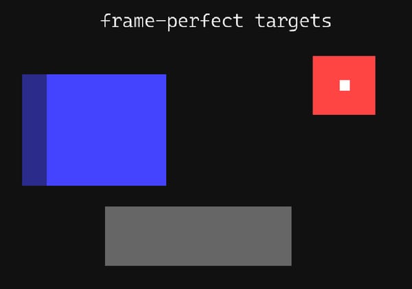 Frame-Perfect Targets