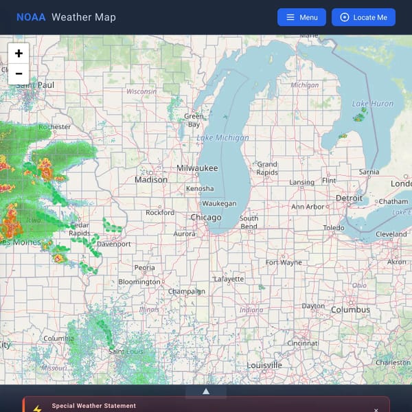 NOAA Interactive Weather Map