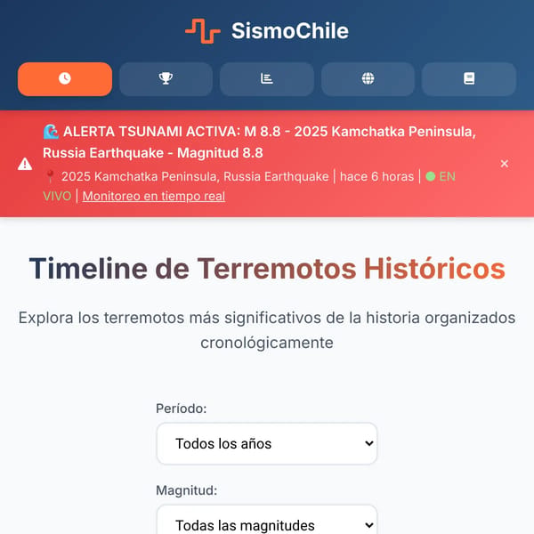 SismoChile - Sismología Global
