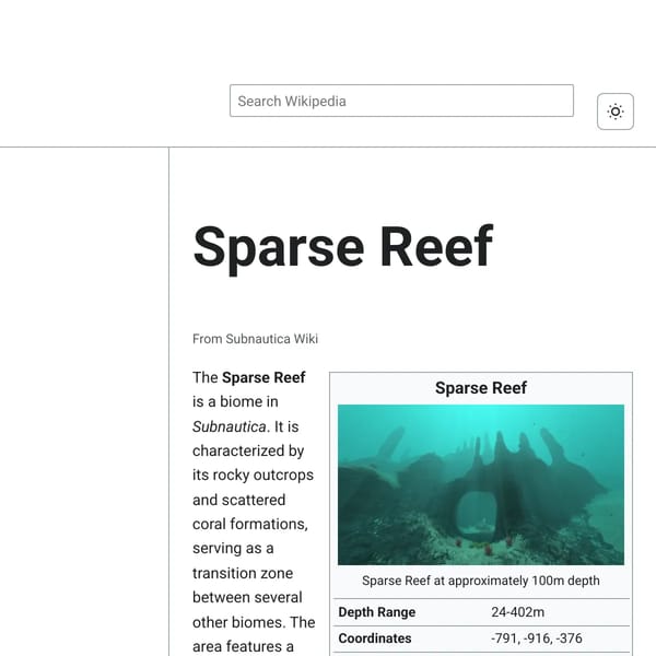 Sparse Reef - Subnautica Wikipedia