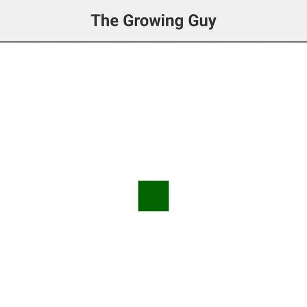 Funny little growing guy (joke)