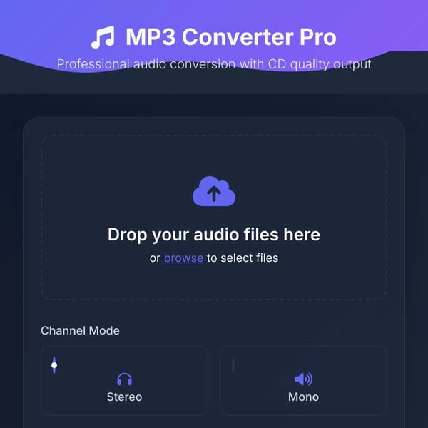 MP3 Converter Pro - CD Quality Audio