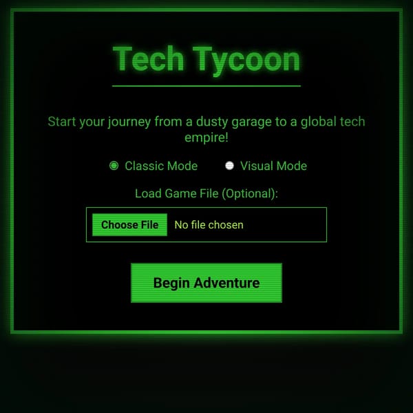 Tech Tycoon RPG
