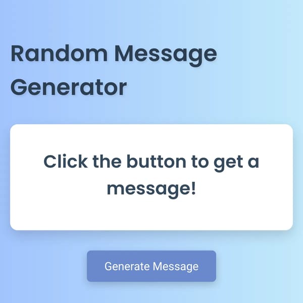 Random Message Generator
