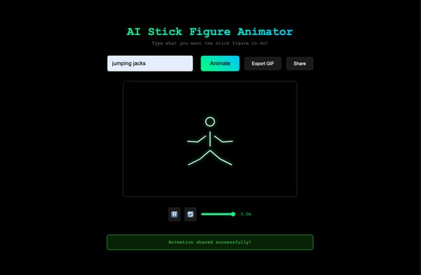 AI Stick Figure Animator