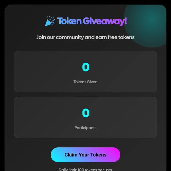 Token Giveaway
