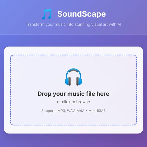 SoundScape - Music to Visual AI