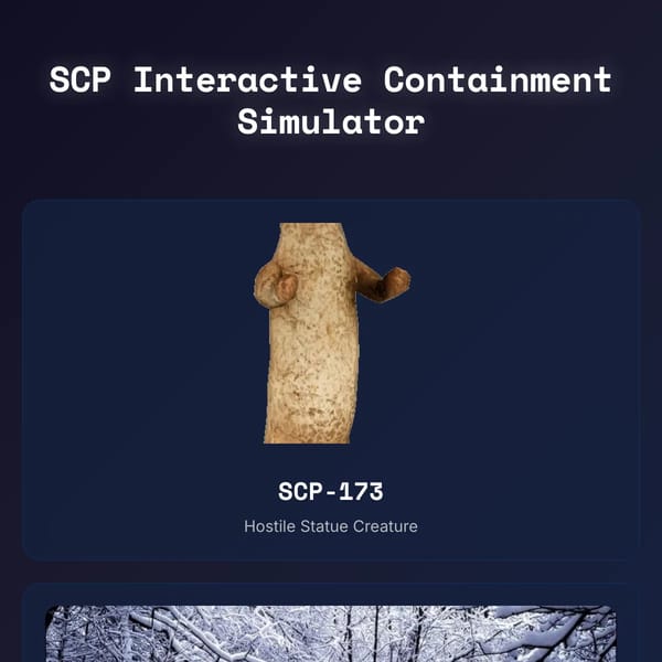 SCP Interactive Containment Simulator